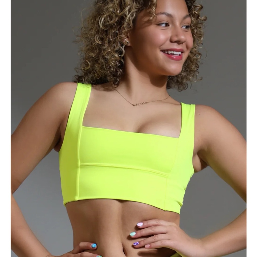 NWT Tiger Friday Dancewear Lennon Crop Top Color Citrus Size AXS - Picture 5 of 7